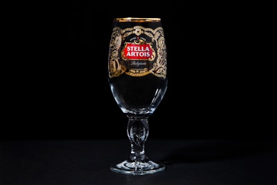 Stella Artois recently debuted its limited-edition Stella Artois Regal Chalice ($5.19) in celebration of the nuptials. The chalice’s gold design features 19 (in honor of the wedding date) icons that hold special meaning to the couple. It’s available for purchase at stellaartois.com/regalchalice.
