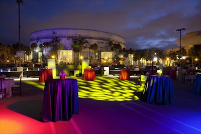 Activating a parking lot as an event space creates a unique venue for anything for a black-tie full-service plated dinner or a surfin’ safari party, the upper deck of the Lot has a 360-degree open-air panoramic view of the downtown Long Beach skyline and miles of sandy beachfront.