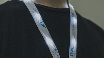 Custom logo imprinting is available for LED Lanyards.