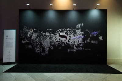 The wall was gradually scratched off to reveal new Sheraton brand messaging, which offered terms such as “community,” “modern,” and “global exchange”—nodding to the guests’s team effort.