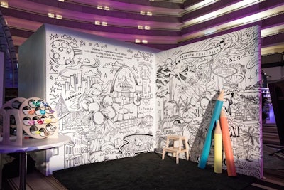 Tribute Portfolio’s “Add Your Own Color” featured a life-size coloring book, inspired by the brand’s colorful aesthetic. The content of the coloring book design offered illustrations and names of Tribute destinations.