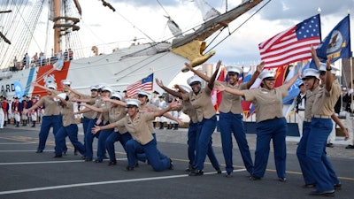 Sunset performance at Charlestown Navy Yard