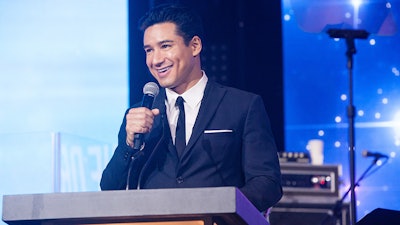 Mario Lopez speaking at the 13th annual Childhelp Drive the Dream Gala in Phoenix, Arizona