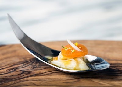 Snow crab with fennel, orange, & persimmons