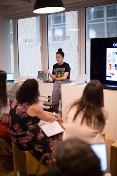LG partnered with Skillshare to offer business-focused classes in the space.