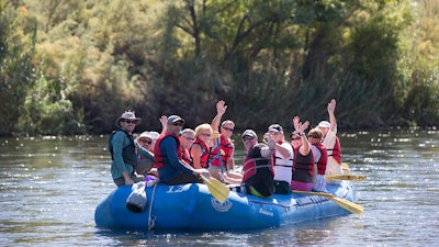 Corporate Team Building river rafting on the Salt River in Arizona