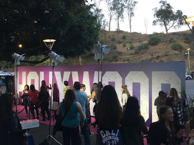 Hollywood Bowl Press Autograph Wall