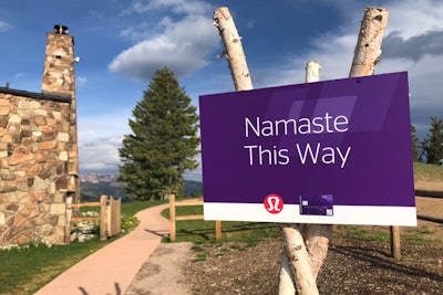 Starwood Preferred Guest Credit Card From American Express Card Members attending the classic were invited to take mountaintop yoga classes, co-sponsored by Lululemon.