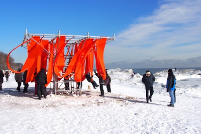 RAW founded the annual Winterstations project to showcase young designers and also as a way to incorporate the beach into a cultural activity during the Toronto winters.