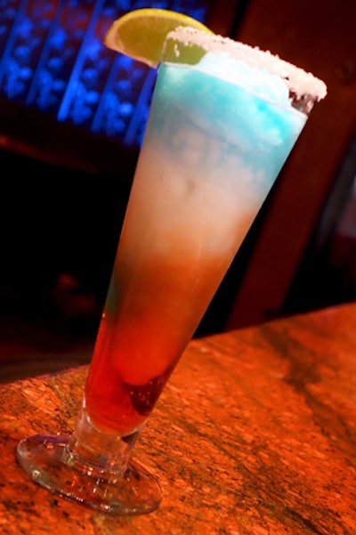 Trevi Italian Restaurant, located at Caesars Palace in Las Vegas, is selling a specialty cocktail on July 4. Dubbed the Red, White & Boom, the drink is a strawberry margarita made with triple sec, tequila, Blue Curacao, sweet and sour mix, fresh strawberry, and lime.