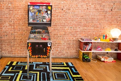 Guests could play pinball and take part in other activities at the pop-up.