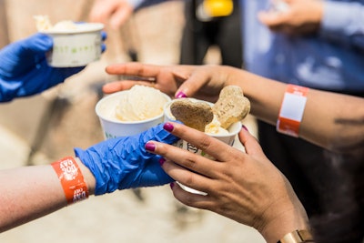 Each dog and human was offered a frozen vanilla custard with a peanut butter swirl treat by Shake Shack dubbed a Pooch-ini. Tartinery also provided an assortment of tartines as well as iced coffee and fresh juices.