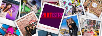 Partistry’s exclusive Super-U creations are event graphics that center around you. Logos, photos, themes, and dreams are superimposed onto an existing image, creating artwork that’s conceptual, fun, and brands an event like never before.