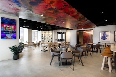 Convene Olympic Gallery—with breathtaking views, this space is great for breaks and receptions!
