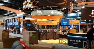 Amazon Custom Booth at Gamers Developers Conference 2018