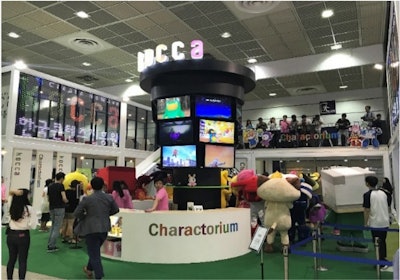 KOCCA Custom G-Tainer Booth at Licensing Fair