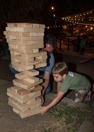 Supersize the fun with a giant Jenga game, Connect 4, and more.