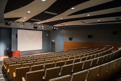 The Witherbee Auditorium seats up to 250 people, with audiovisual package included.