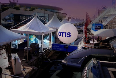 Popup Tent Lounge at Festival Mockup