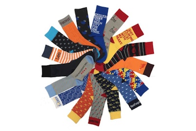Custom socks from Scarborough & Tweed fit your event and your guests perfectly