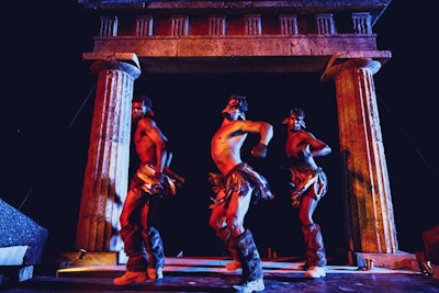 Dancers were reminiscent of satyrs, members of a troop of male companions of Dionysus.