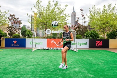 Spotify's Fit as a Footballer Fitness Event