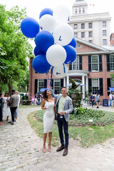 The first pop-up took place June 21 to 22 at the Campbell House in Toronto. Guests could pose with balloons in Grey Goose's signature blue and white colors.