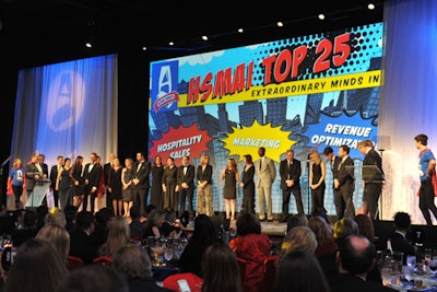 The Hospitality Sales and Marketing Association International’s 61st annual Adrian Awards took place in February in New York. The event had a superhero theme, which was integrated in the programs and stage backdrop. Sequence Events produced the award show.