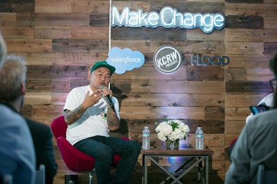 At the inaugural 'Make Change' event in Los Angeles, chef Roy Choi discussed ways to bring healthy, affordable food and employment opportunities to low-income communities.