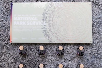 Current Studios created an audio loop of the sounds from the National Park Service’s Natural Sounds Division and embedded it into the headsets for the pop-up.