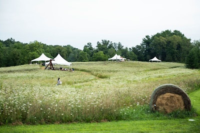 Pelaccio’s 170-acre Fish & Game Farm in Hudson, New York, served as the venue for the outdoor cooking event.