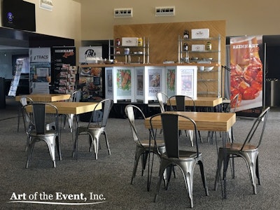Reinhart Food Service: Custom tables and graphics