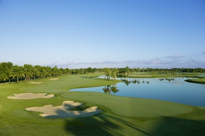 Blue Monster Golf Course Hole - Famous hole #18