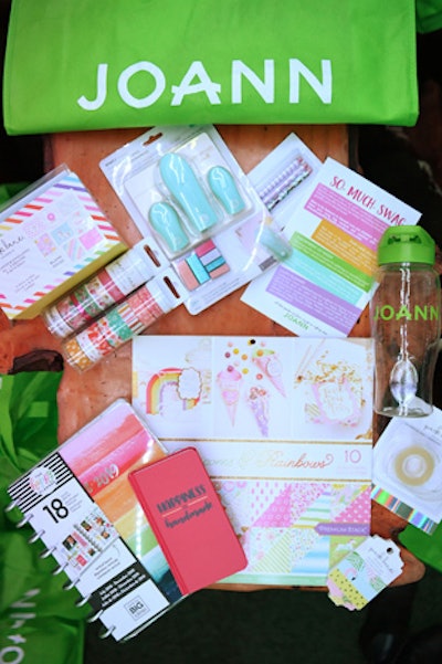 Attendees were given a Joann swag bag filled with Kemp-Gerstel’s favorite crafting items.