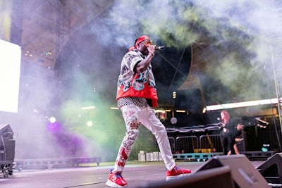 The end of the night featured a surprise appearance from rapper 2 Chainz, who performed a 30-minute set. Other performers included singer Jorja Smith and rappers Aminé, Rico Nasty, and Saweetie.