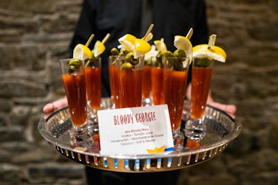 Those who watched It were served on-theme Bloody Mary cocktails, renamed 'Bloody Georgie' in a nod to a character in the film.
