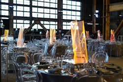 For the Luminato Festival, held in June 2016 in Toronto, guests were able to explore the Hearn Generating Station power plant, which is normally closed to the public. Inspired by the venue’s minimalist decor and clean lines, Luminato had Toronto architecture firm Partisans custom-design tall, glowing centerpieces for its opening gala.