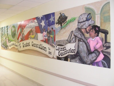 Mural of Soldiers for Veterans