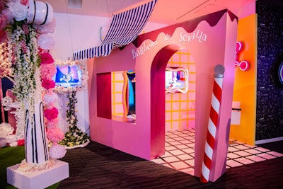 The “Rabbit of Seville” installation interprets the barbershop from the short.