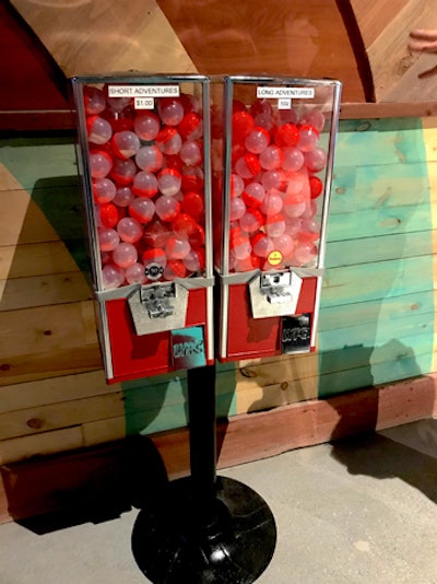 In addition to the formal games, Two Bit Circus also has a series of “meta games,” according to Bushnell. Guests can get a ball from a machine that will send them on small adventures leading to secret closets and rooms. “We really want to reward the curious,” he said.