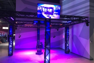 Roughly 20 percent of the venue is made of up virtual-reality experiences. While some are solitary experiences, organizers really wanted to focus on the group capabilities of VR. In the Hologate, for example, four people can team up to fight robots. Karaoke-style private rooms that offer VR can also be rented for groups as large as eight people.