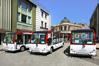 Our deluxe shuttles are ready and waiting to whisk you on your exclusive studio tour and lunch!