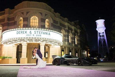 For a couple who loved Batman, they made the film part of their wedding, even arriving to the reception in a Batmobile! (P.S. Yes, we can arrange that).