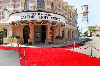 It’s all about making a grand entrance! The Steven J. Ross Theater sported one of the longest red carpets to date for the 45th Annual Daytime Emmy Awards.