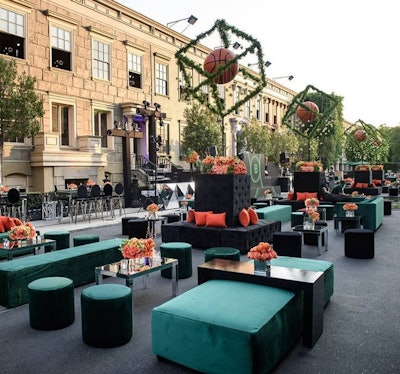 The fall palette was a perfect look for a September bar mitzvah on Brownstone Street.