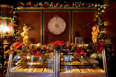Sugarplums and holiday treats on Hennesy Street. For holiday parties, the interiors of some of our facades can be built out to emulate old world Italy, Paris, New York or Anywhere USA.