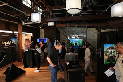 For a large, multi-day tech event, the Warner Bros. became a campus with many learning areas and exhibits set throughout Residential and Midwest Streets.