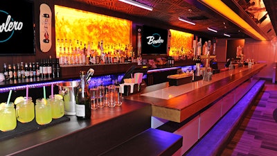 Bowlero Mar Vista’s retro-inspired bar.