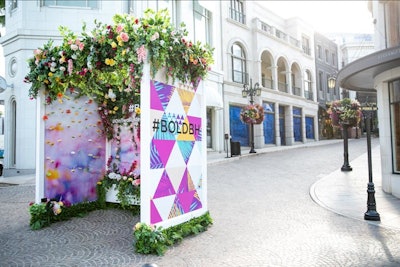 A big part of the BOLD campaign was creating photo ops designed to be shared on social media—therefore promoting Beverly Hills and Rodeo Drive as destinations. AGENC created a series of five photo boxes, including a popular flower-filled one on Two Rodeo Drive.