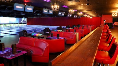 Over 20 lanes of blacklight bowling featuring stunning HD video walls.